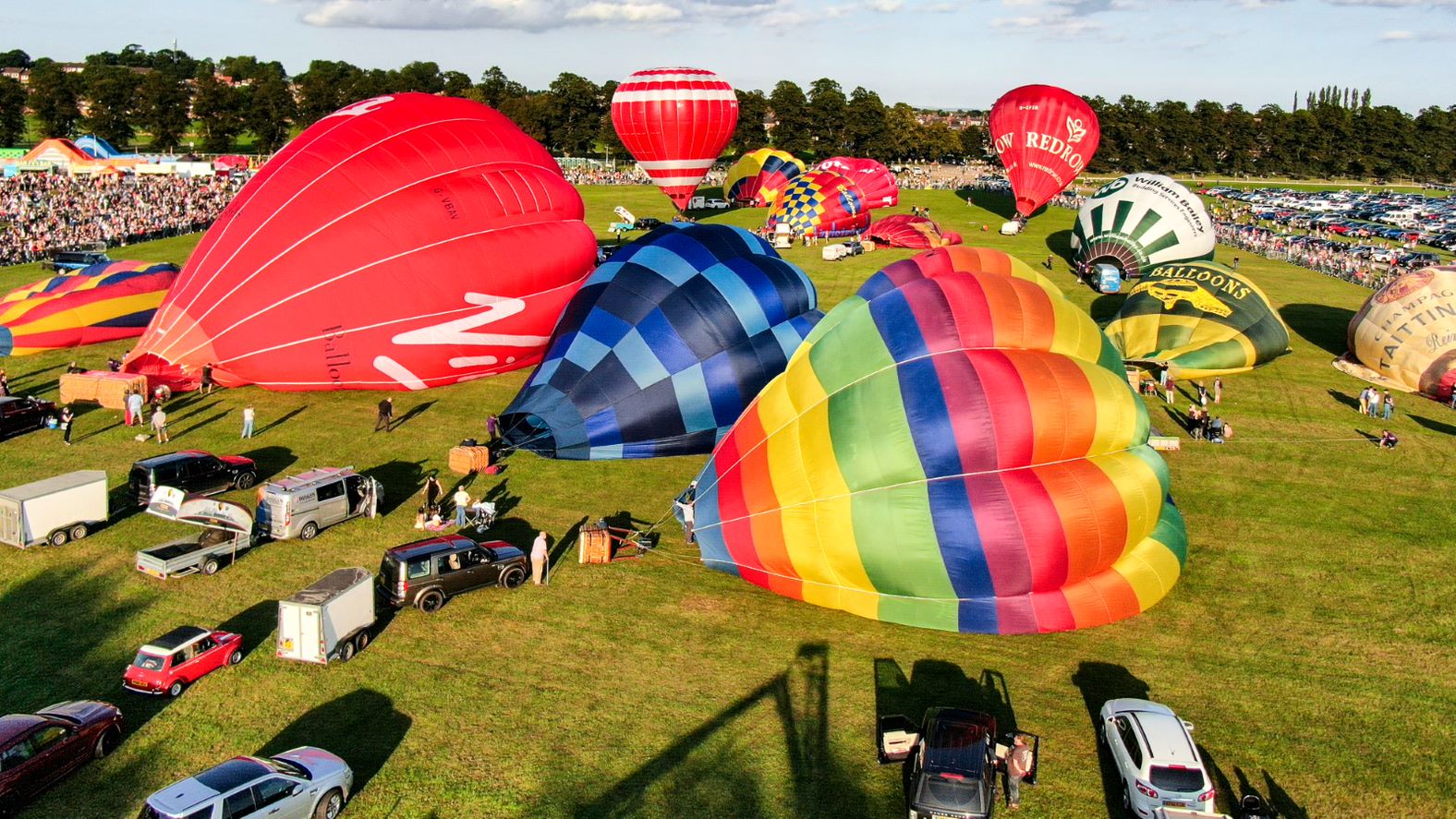 Yorkshire balloon festival preparations